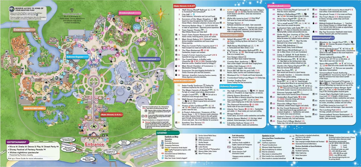 Disney world w Orlando mapie
