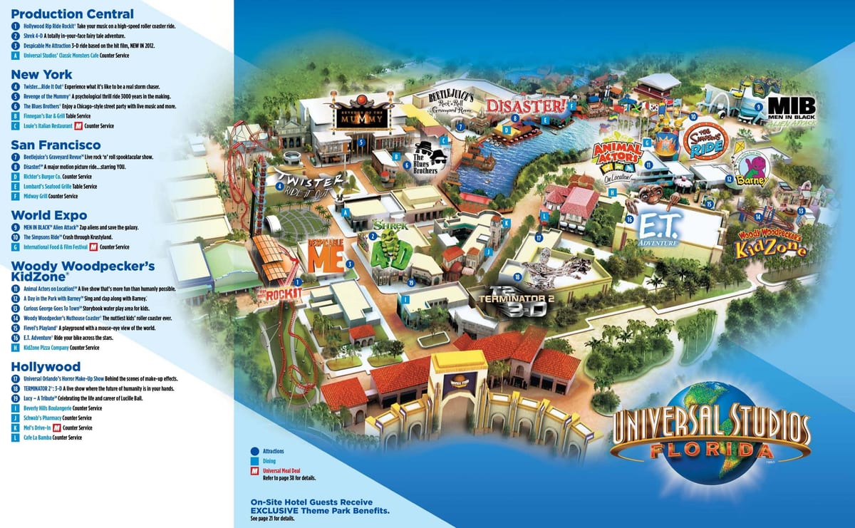 Studio Universal park na mapie