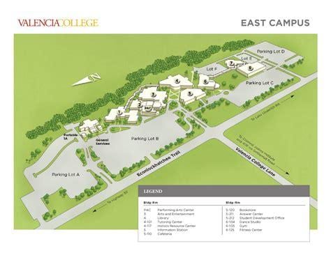Valencia college Wschodni campus mapa