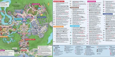 Świat Disney magic Kingdom mapa