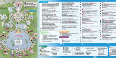 Mapa EPCOT świat Disneya