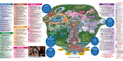 Świat Disney magic Kingdom mapa