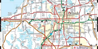 Drogowa mapa Orlando
